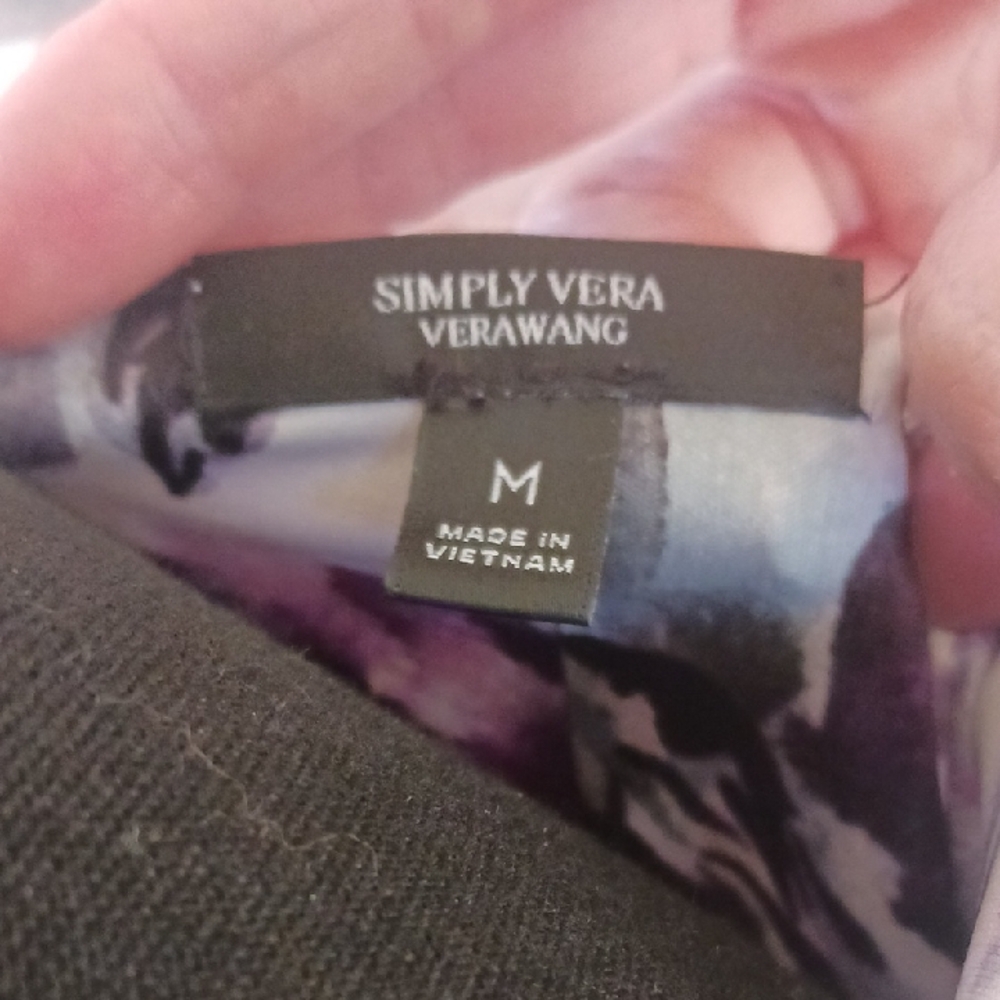 Simply Vera Wang Purple Floral Dress - Picture 2 of 5